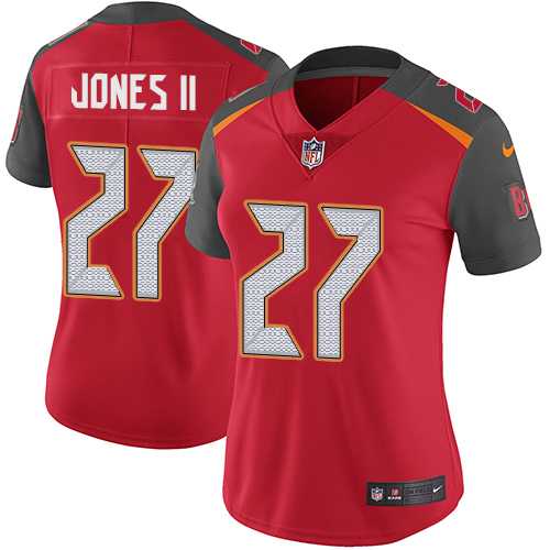 Women's Nike Tampa Bay Buccaneers #27 Ronald Jones II Red Team Color Stitched NFL Vapor Untouchable Limited Jersey Women's Nike Tampa Bay Buccaneers #27 Ronald Jones II Red Team Color Stitched NFL Vapor Untouchable Limited Jersey