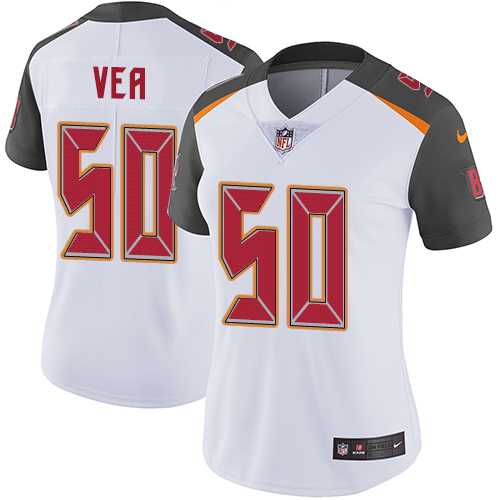 Women's Nike Tampa Bay Buccaneers #50 Vita Vea White Stitched NFL Vapor Untouchable Limited Jersey