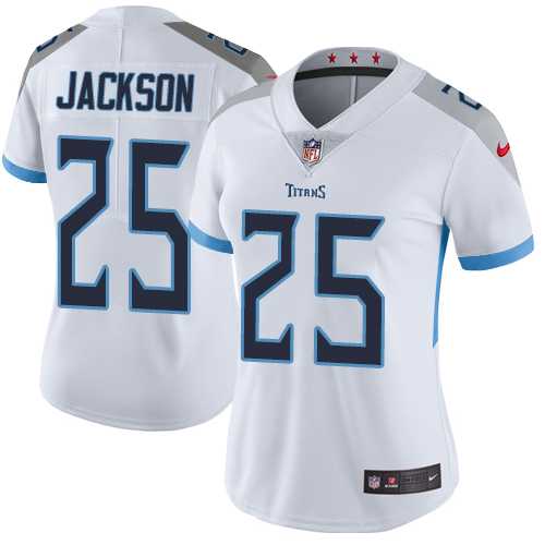 Women's Nike Tennessee Titans #25 Adoree' Jackson White Stitched NFL Vapor Untouchable Limited Jersey