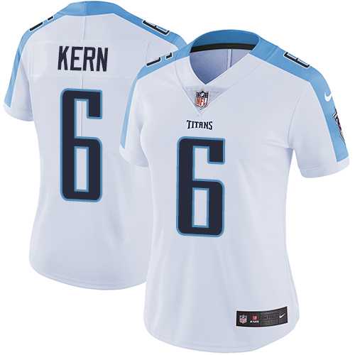 Women's Nike Tennessee Titans #6 Brett Kern White Stitched NFL Vapor Untouchable Limited Jersey Women's Nike Tennessee Titans #6 Brett Kern White Stitched NFL Vapor Untouchable Limited Jersey