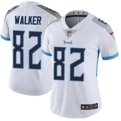 Women's Nike Tennessee Titans #82 Delanie Walker White Stitched NFL Vapor Untouchable Limited Jersey Women's Nike Tennessee Titans #82 Delanie Walker White Stitched NFL Vapor Untouchable Limited Jersey