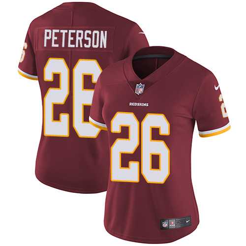 Women's Nike Washington Redskins #26 Adrian Peterson Burgundy Red Team Color Stitched NFL Vapor Untouchable Limited Jersey