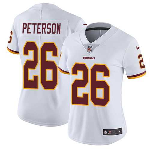 Women's Nike Washington Redskins #26 Adrian Peterson White Stitched NFL Vapor Untouchable Limited Jersey Women's Nike Washington Redskins #26 Adrian Peterson White Stitched NFL Vapor Untouchable Limited Jersey