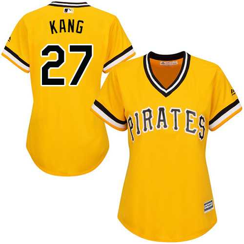 Women's Pittsburgh Pirates #27 Jung-ho Kang Gold Alternate Stitched MLB Women's Pittsburgh Pirates #27 Jung-ho Kang Gold Alternate Stitched MLB