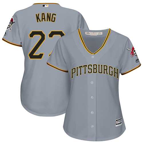 Women's Pittsburgh Pirates #27 Jung-ho Kang Grey Road Stitched MLB