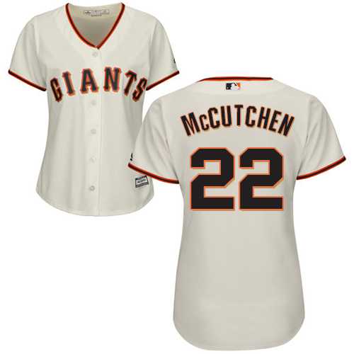 Women's San Francisco Giants #22 Andrew McCutchen Cream Home Stitched MLB