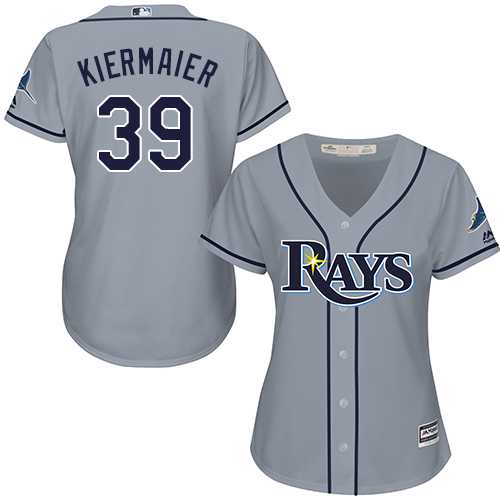 Women's Tampa Bay Rays #39 Kevin Kiermaier Grey Road Stitched MLB Jersey