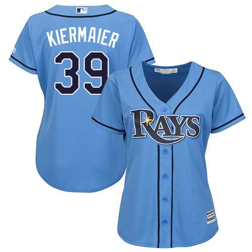 Women's Tampa Bay Rays #39 Kevin Kiermaier Light Blue Alternate Stitched MLB Jersey