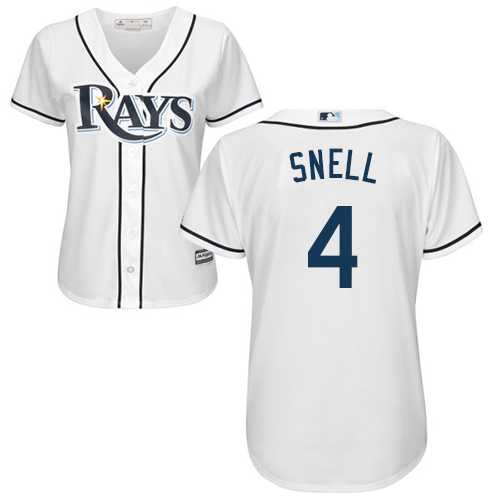 Women's Tampa Bay Rays #4 Blake Snell White Home Stitched MLB Jersey