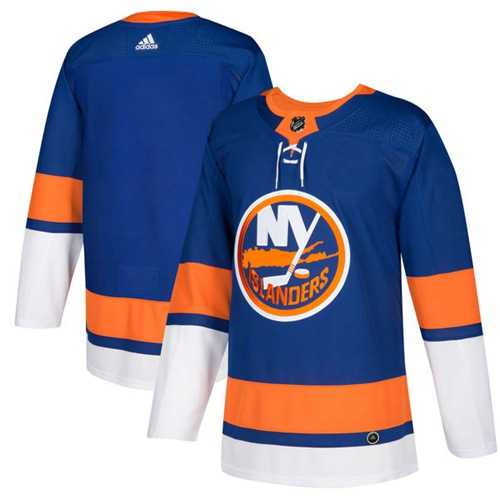 Youth Adidas New York Islanders Blank Royal Blue Home Authentic Stitched NHL Jersey