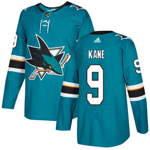 Youth Adidas San Jose Sharks #9 Evander Kane Teal Home Authentic Stitched NHL Jersey