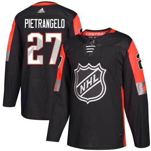 Youth Adidas St. Louis Blues #27 Alex Pietrangelo Black 2018 All-Star Central Division Authentic Stitched NHL