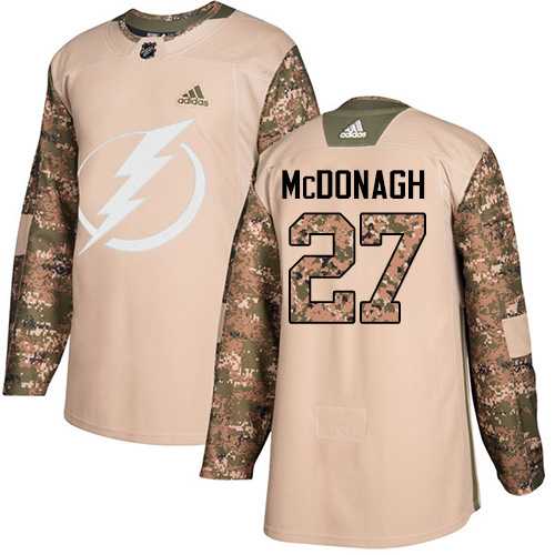 Youth Adidas Tampa Bay Lightning #27 Ryan McDonagh Camo Authentic 2017 Veterans Day Stitched NHL Jersey
