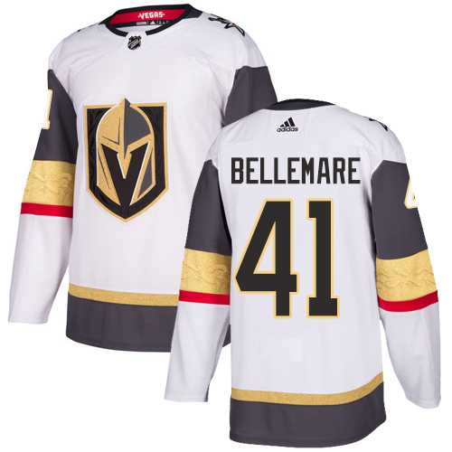 Youth Adidas Vegas Golden Knights #41 Pierre-Edouard Bellemare Authentic White Away NHL