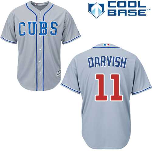 Youth Chicago Cubs #11 Yu Darvish Grey Road Stitched MLB