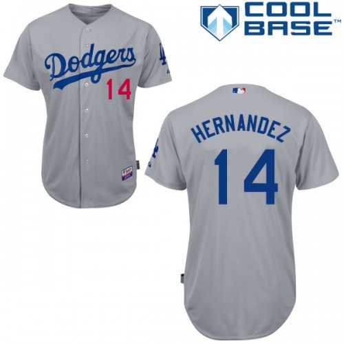 Youth Majestic Los Angeles Dodgers #14 Enrique Hernandez Authentic Grey Alternate Road Cool Base MLB Jersey Youth Majestic Los Angeles Dodgers #14 Enrique Hernandez Authentic Grey Alternate Road Cool Base MLB Jersey