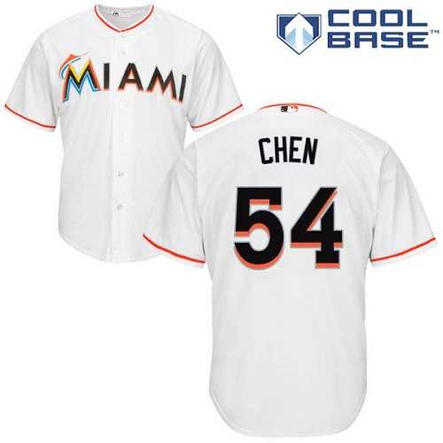 Youth Miami Marlins #54 Wei-Yin Chen White Cool Base Stitched MLB Jersey Youth Miami Marlins #54 Wei-Yin Chen White Cool Base Stitched MLB Jersey
