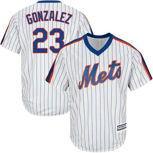 Youth New York Mets #23 Adrian Gonzalez White(Blue Strip) Alternate Cool Base Stitched MLB
