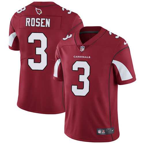Youth Nike Arizona Cardinals #3 Josh Rosen Red Team Color Stitched NFL Vapor Untouchable Limited Jersey