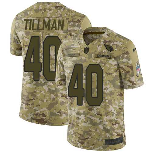 Youth Nike Arizona Cardinals #40 Pat Tillman Camo Stitched NFL Limited 2018 Salute to Service Jersey