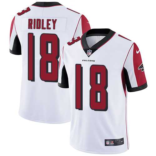 Youth Nike Atlanta Falcons #18 Calvin Ridley White Stitched NFL Vapor Untouchable Limited Jersey