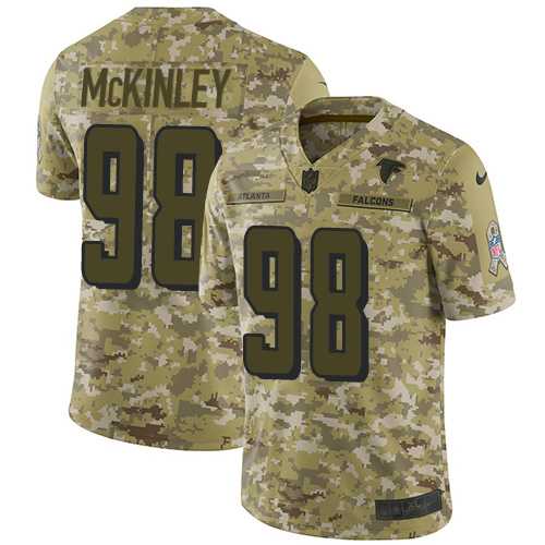 Youth Nike Atlanta Falcons #98 Takkarist McKinley Camo Stitched NFL Limited 2018 Salute to Service Jersey