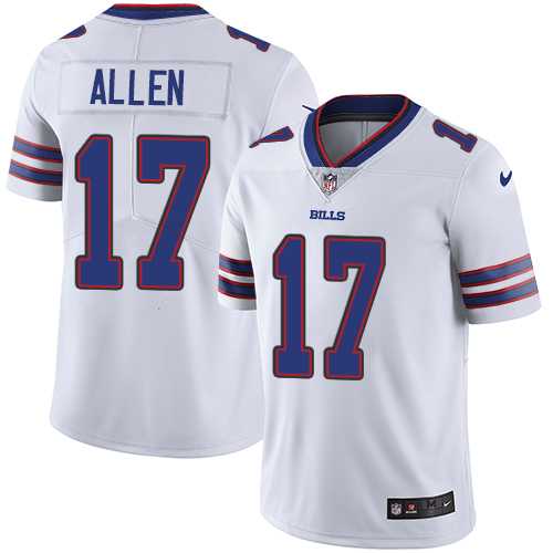 Youth Nike Buffalo Bills #17 Josh Allen White Stitched NFL Vapor Untouchable Limited Jersey Youth Nike Buffalo Bills #17 Josh Allen White Stitched NFL Vapor Untouchable Limited Jersey