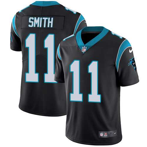 Youth Nike Carolina Panthers #11 Torrey Smith Black Team Color Stitched NFL Vapor Untouchable Limited Jersey