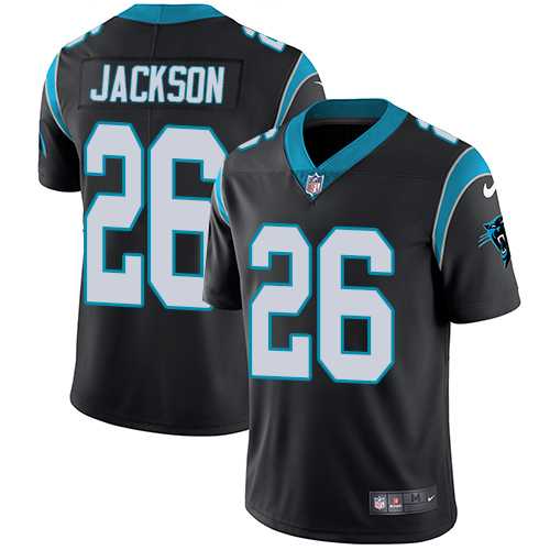 Youth Nike Carolina Panthers #26 Donte Jackson Black Team Color Stitched NFL Vapor Untouchable Limited Jersey