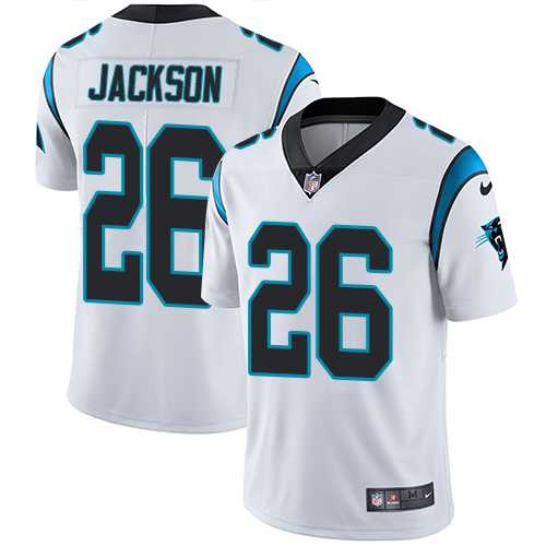 Youth Nike Carolina Panthers #26 Donte Jackson White Stitched NFL Vapor Untouchable Limited Jersey