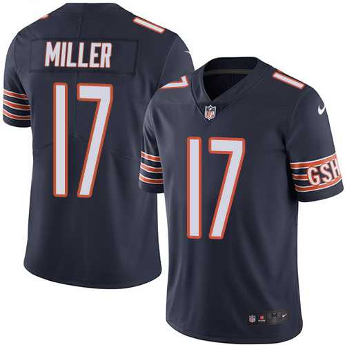 Youth Nike Chicago Bears #17 Anthony Miller Navy Blue Team Color Stitched NFL Vapor Untouchable Limited Jersey