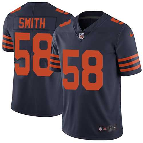 Youth Nike Chicago Bears #58 Roquan Smith Navy Blue Alternate Stitched NFL Vapor Untouchable Limited Jersey