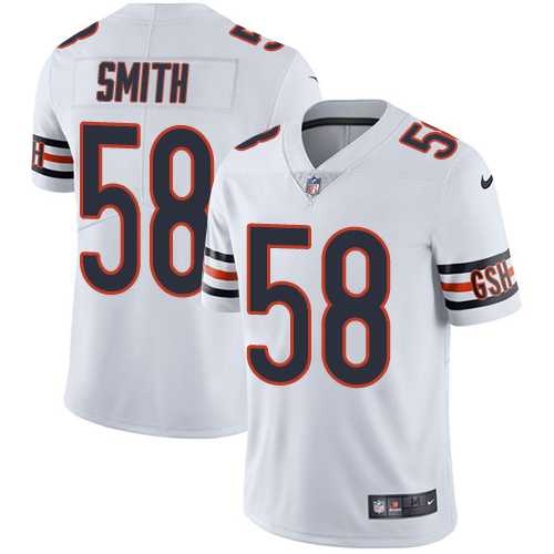 Youth Nike Chicago Bears #58 Roquan Smith White Stitched NFL Vapor Untouchable Limited Jersey