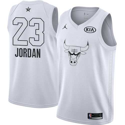 Youth Nike Chicago Bulls #23 Michael Jordan White NBA Jordan Swingman 2018 All-Star Game Jersey