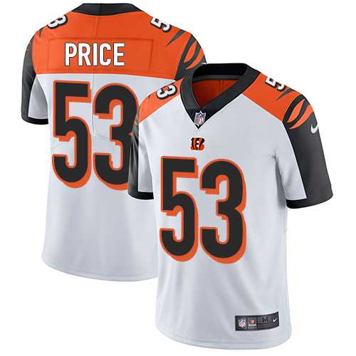 Youth Nike Cincinnati Bengals #53 Billy Price White Stitched NFL Vapor Untouchable Limited Jersey