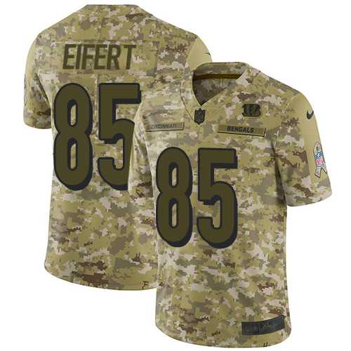 Youth Nike Cincinnati Bengals #85 Tyler Eifert Camo Stitched NFL Limited 2018 Salute to Service Jersey