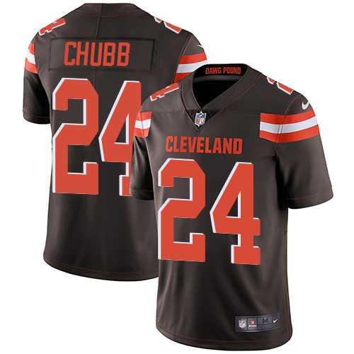 Youth Nike Cleveland Browns #24 Nick Chubb Brown Team Color Stitched NFL Vapor Untouchable Limited Jersey
