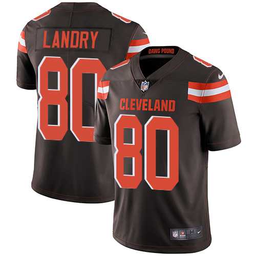 Youth Nike Cleveland Browns #80 Jarvis Landry Brown Team Color Stitched NFL Vapor Untouchable Limited Jersey