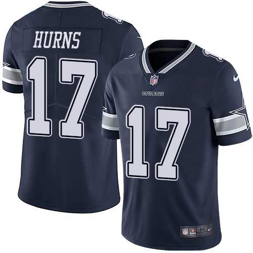 Youth Nike Dallas Cowboys #17 Allen Hurns Navy Blue Team Color Stitched NFL Vapor Untouchable Limited Jersey