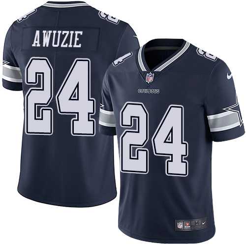 Youth Nike Dallas Cowboys #24 Chidobe Awuzie Navy Blue Team Color Stitched NFL Vapor Untouchable Limited Jersey