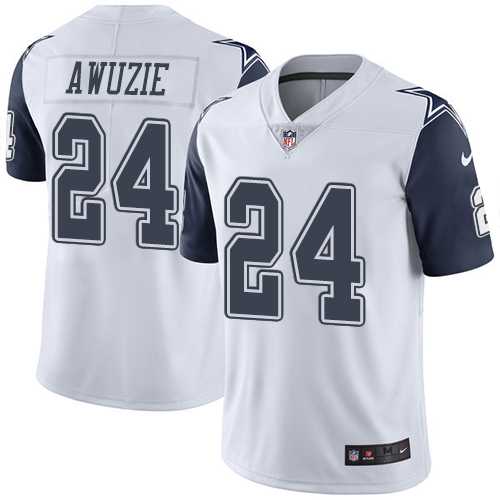 Youth Nike Dallas Cowboys #24 Chidobe Awuzie White Stitched NFL Limited Rush Jersey