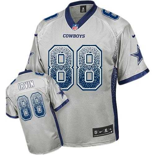 Youth Nike Dallas Cowboys #88 Michael Irvin Grey Stitched NFL Elite Drift Fashion Jersey