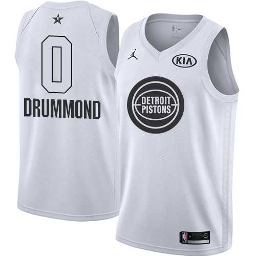 Youth Nike Detroit Pistons #0 Andre Drummond White NBA Jordan Swingman 2018 All-Star Game Jersey