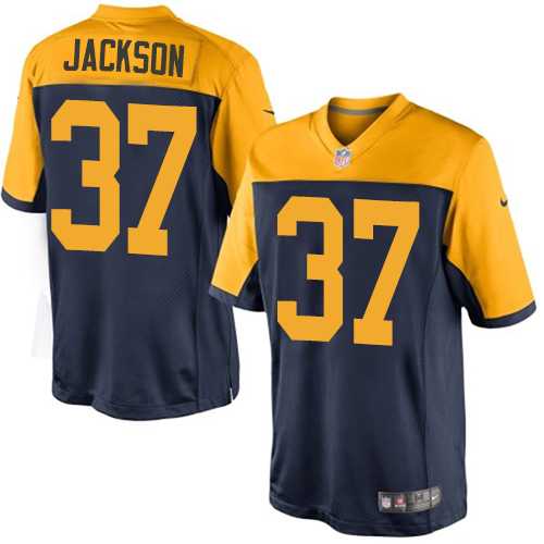 Youth Nike Green Bay Packers #37 Josh Jackson Navy Blue Alternate Stitched NFL New Limited Jersey