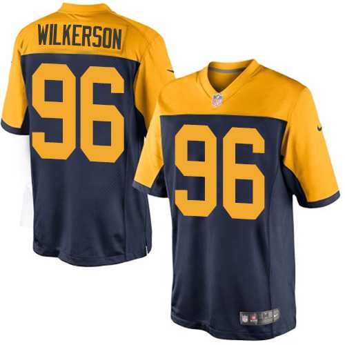 Youth Nike Green Bay Packers #96 Muhammad Wilkerson Navy Blue Alternate Stitched NFL New Limited Jersey