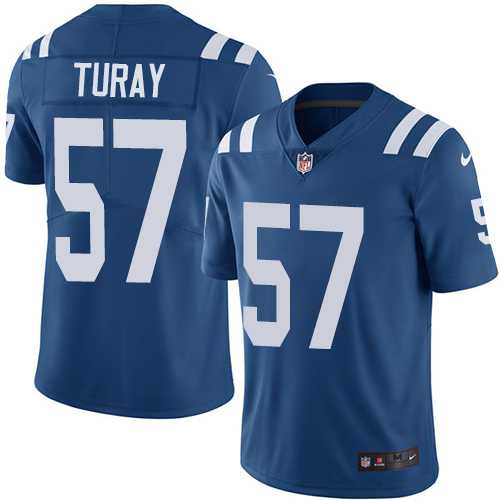 Youth Nike Indianapolis Colts #57 Kemoko Turay Royal Blue Team Color Stitched NFL Vapor Untouchable Limited Jersey