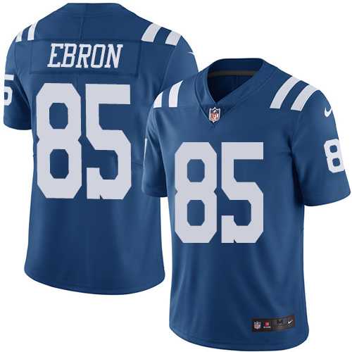 Youth Nike Indianapolis Colts #85 Eric Ebron Royal Blue Stitched NFL Limited Rush Jersey