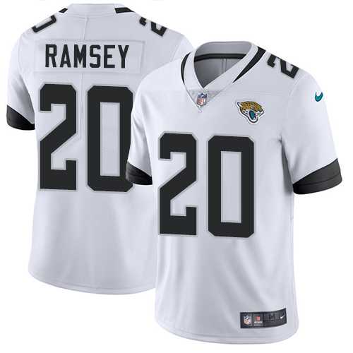 Youth Nike Jacksonville Jaguars #20 Jalen Ramsey White Stitched NFL Vapor Untouchable Limited Jersey