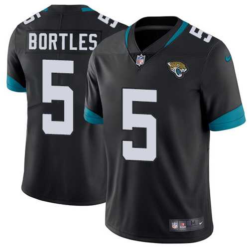 Youth Nike Jacksonville Jaguars #5 Blake Bortles Black Alternate Stitched NFL Vapor Untouchable Limited Jersey