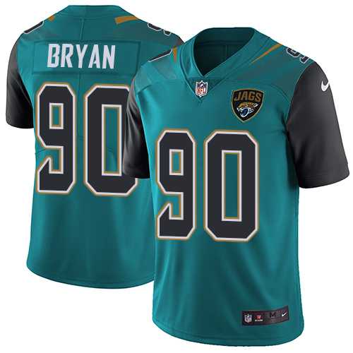 Youth Nike Jacksonville Jaguars #90 Taven Bryan Teal Green Team Color Stitched NFL Vapor Untouchable Limited Jersey